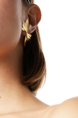 MIRROR SHELL EARRINGS - GOLD