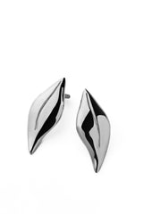 BEECH LEAF EARRINGS-SILVER