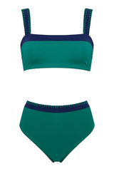 GEMMA BIKINI TOP HAND EMBROIDERED RECYCLED