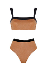 GEMMA BIKINI TOP HAND EMBROIDERED