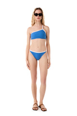 REEF BIKINI BOTTOM STRIPE EMBOSS COBALT BLUE