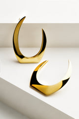ECLIPSE GOLD PLATED LARGE EARINGS
