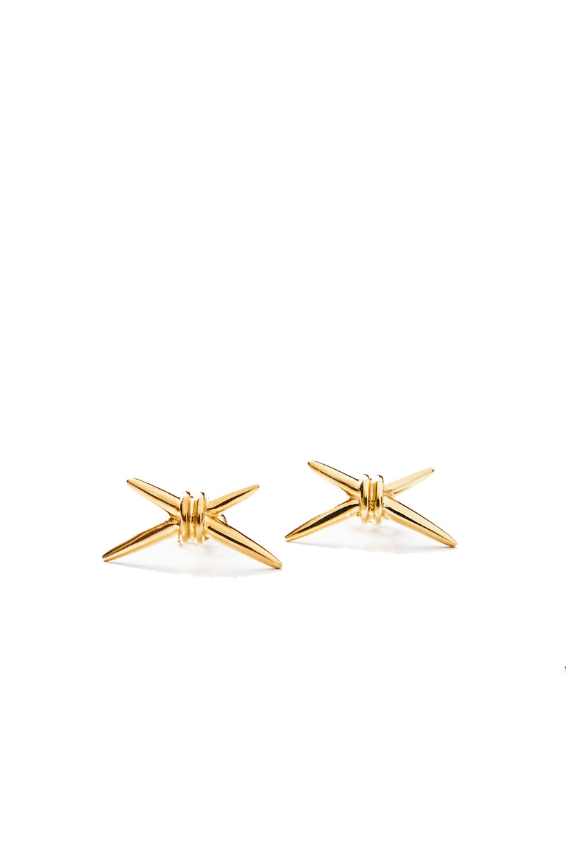 MARK GOLD PLATED STUD EARRINGS